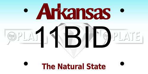 11BID Arkansas License Plate