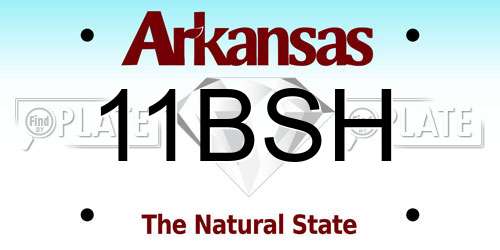 11BSH Arkansas License Plate