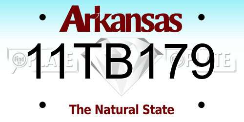 11TB179 Arkansas License Plate