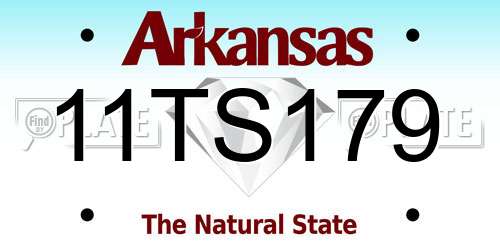 11TS179 Arkansas License Plate