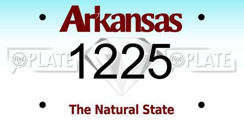 1225 Arkansas License Plate