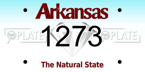 1273 Arkansas License Plate