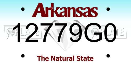 12779G0 Arkansas License Plate