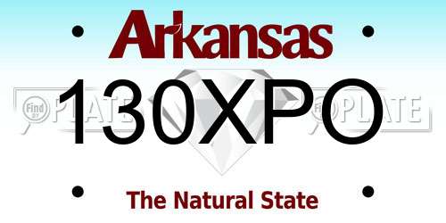 130XPO Arkansas License Plate