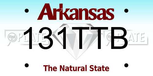 131TTB Arkansas License Plate