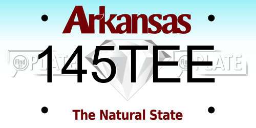 145TEE Arkansas License Plate