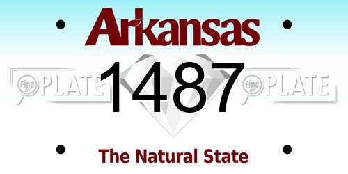 1487 Arkansas License Plate