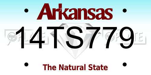 14TS779 Arkansas License Plate