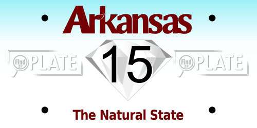 15 Arkansas License Plate