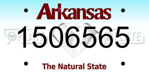 1506565 Arkansas License Plate