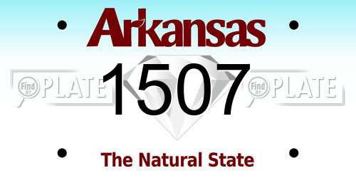 1507 Arkansas License Plate