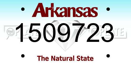 1509723 Arkansas License Plate