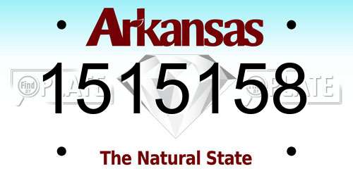 1515158 Arkansas License Plate