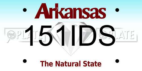 151IDS Arkansas License Plate