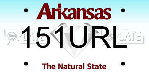 151URL Arkansas License Plate