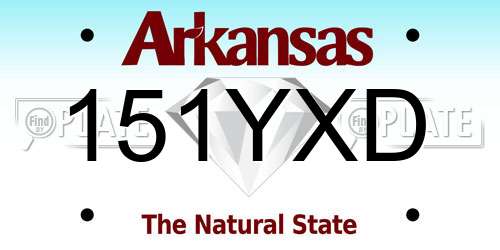 151YXD Arkansas License Plate