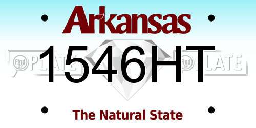 1546HT Arkansas License Plate