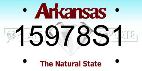 15978S1 Arkansas License Plate
