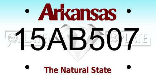 15AB507 Arkansas License Plate