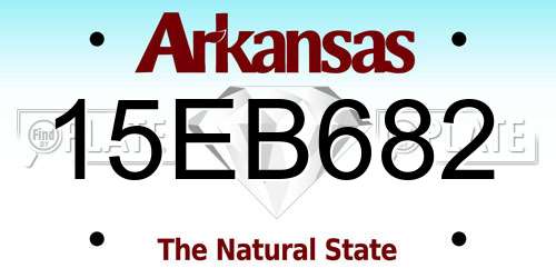 15EB682 Arkansas License Plate