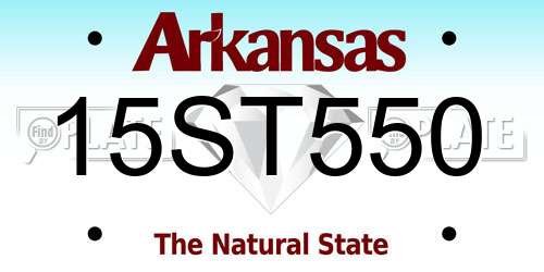 15ST550 Arkansas License Plate
