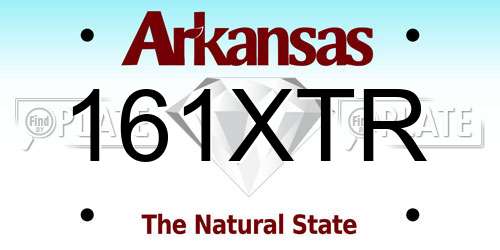 161XTR Arkansas License Plate