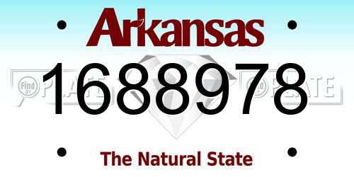 1688978 Arkansas License Plate