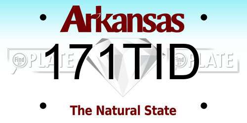 171TID Arkansas License Plate