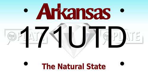 171UTD Arkansas License Plate