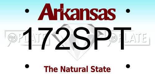 172SPT Arkansas License Plate
