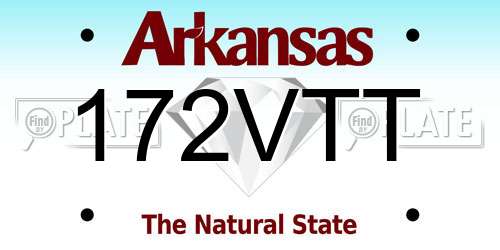 172VTT Arkansas License Plate