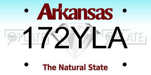 172YLA Arkansas License Plate