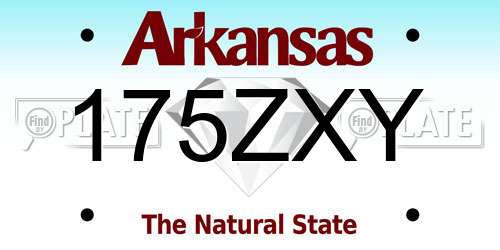 175ZXY Arkansas License Plate