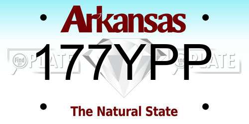 177YPP Arkansas License Plate