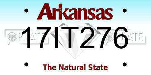 17IT276 Arkansas License Plate
