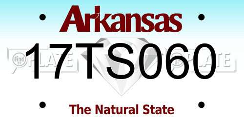 17TS060 Arkansas License Plate