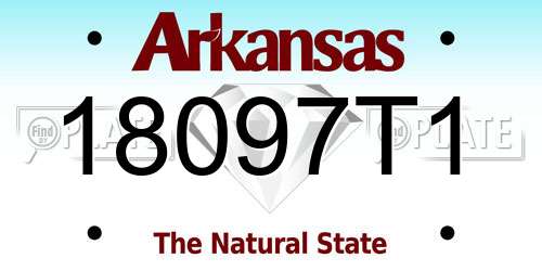 18097T1 Arkansas License Plate