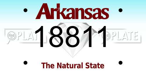 18811 Arkansas License Plate