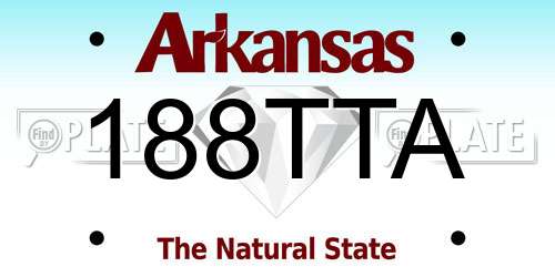 188TTA Arkansas License Plate
