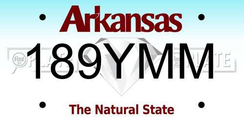 189YMM Arkansas License Plate