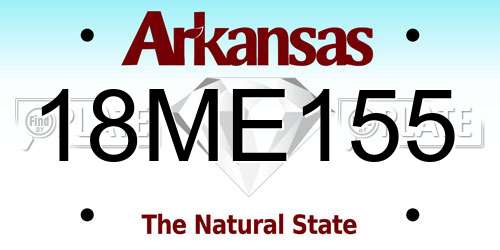 18ME155 Arkansas License Plate