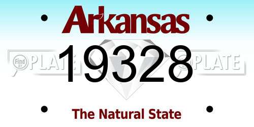 19328 Arkansas License Plate