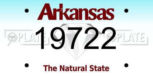 19722 Arkansas License Plate