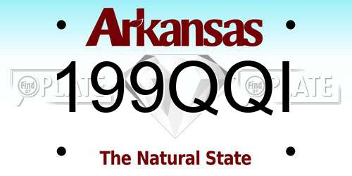 199QQI Arkansas License Plate