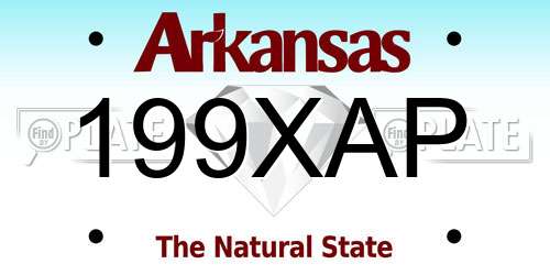 199XAP Arkansas License Plate