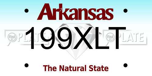 199XLT Arkansas License Plate