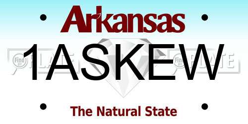 1ASKEW Arkansas License Plate