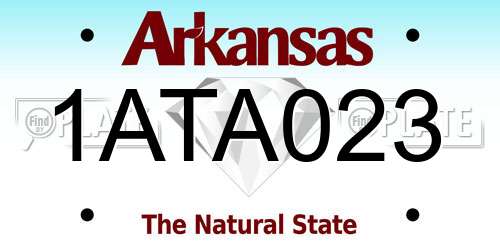 1ATA023 Arkansas License Plate