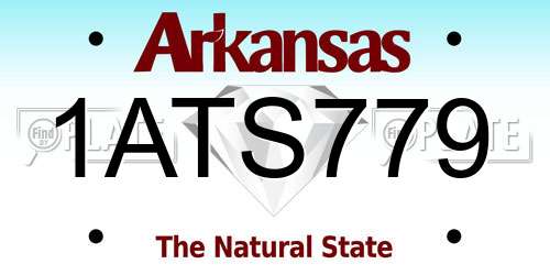 1ATS779 Arkansas License Plate