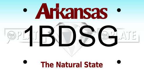 1BDSG Arkansas License Plate